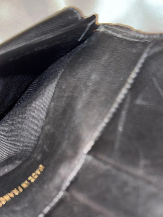 ✨ CHANEL Bicolore Quilted CC Logo Lambskin Long Bifold Wallet - Black ✨ - Picture 8 of 13